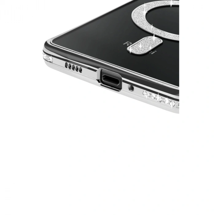 Xiaomi Redmi 14c Joke Simli Magneticsafe Kılıf - Gümüş