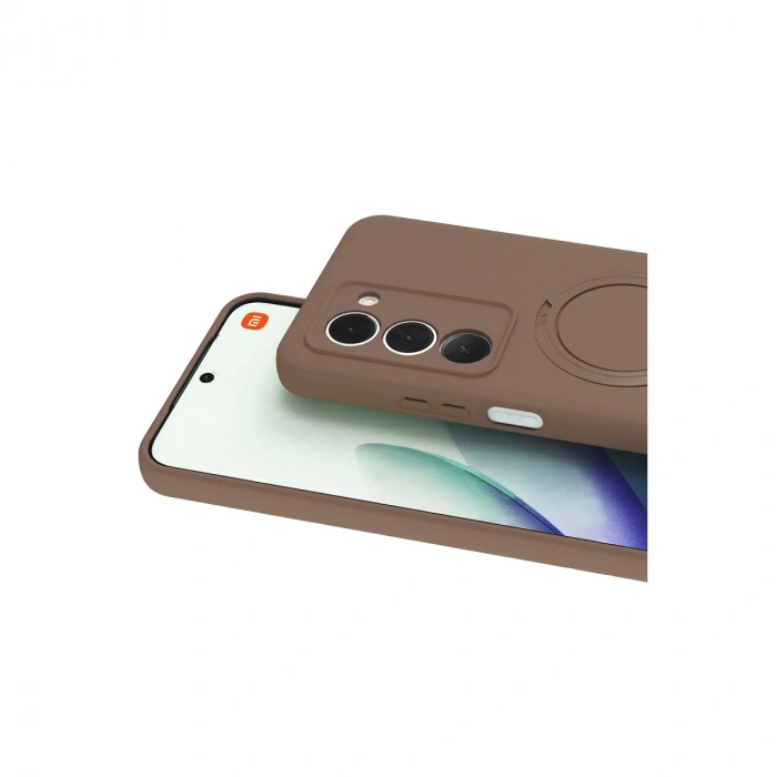 Xiaomi Redmi 15 4g Regal Magsafe Standlı Kapak - Çöl Titanyum