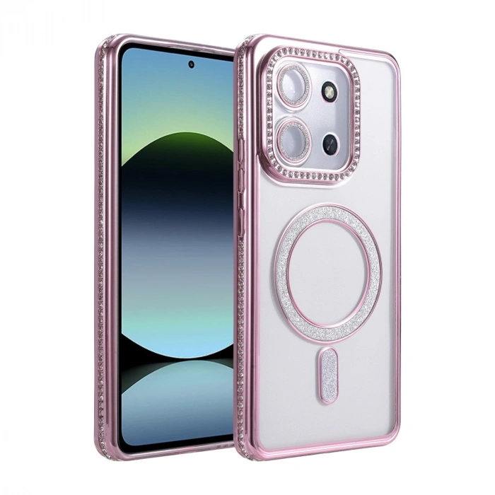 Xiaomi Redmi 15c 4g Joke Simli Magneticsafe Kılıf - Pembe