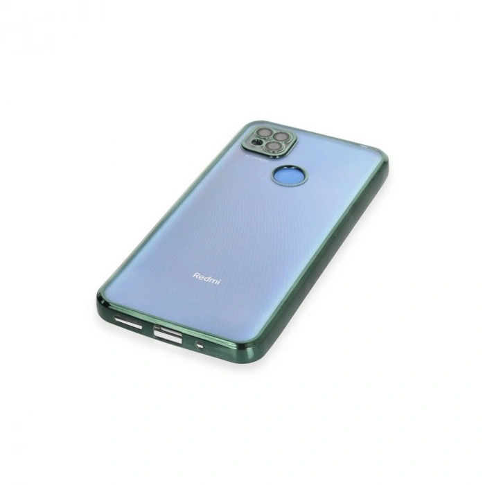 Xiaomi Redmi 9c Kılıf Razer Lensli Silikon - Yeşil