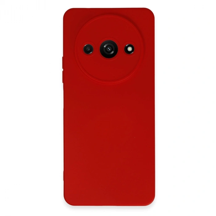 Xiaomi Redmi A3 4g Kılıf Nano İçi Kadife Silikon - Kırmızı
