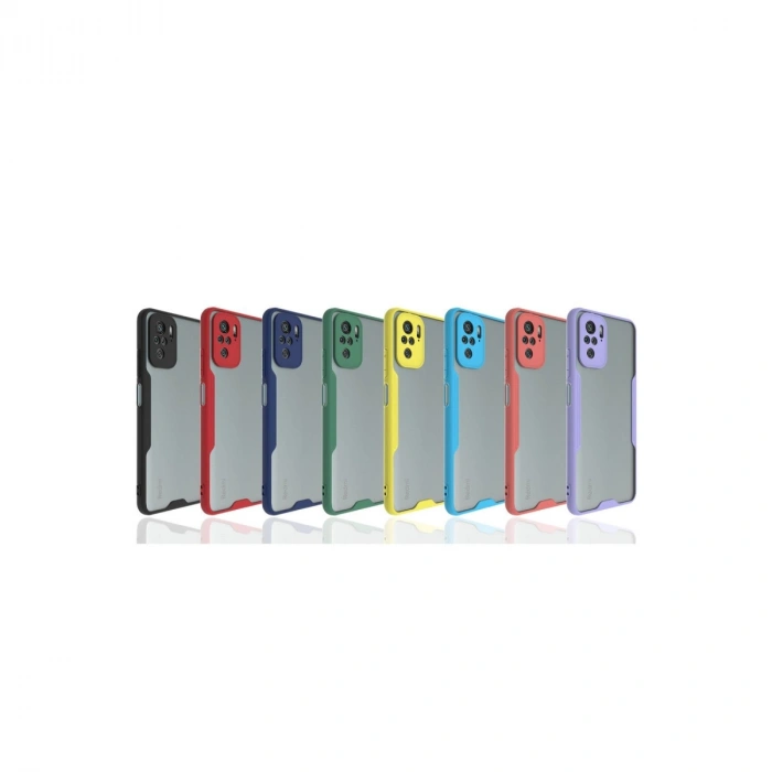 Xiaomi Redmi Note 10 Kılıf Platin Silikon - Mavi