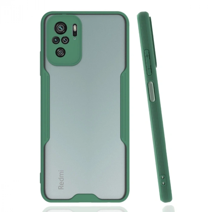 Xiaomi Redmi Note 10 Kılıf Platin Silikon - Yeşil