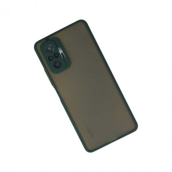 Xiaomi Redmi Note 10 Pro Kılıf Montreal Silikon Kapak - Yeşil