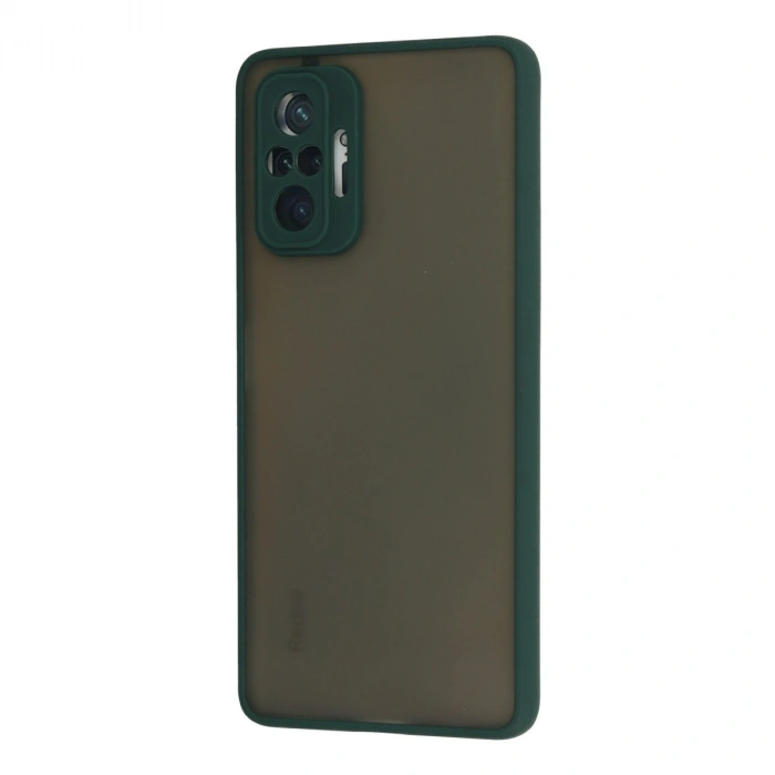 Xiaomi Redmi Note 10 Pro Kılıf Montreal Silikon Kapak - Yeşil