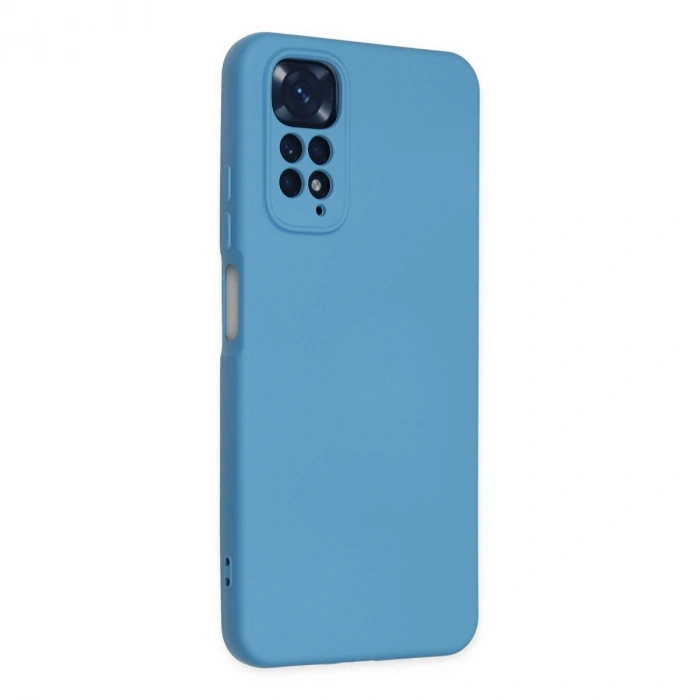 Xiaomi Redmi Note 11 Kılıf Nano İçi Kadife Silikon - Mavi