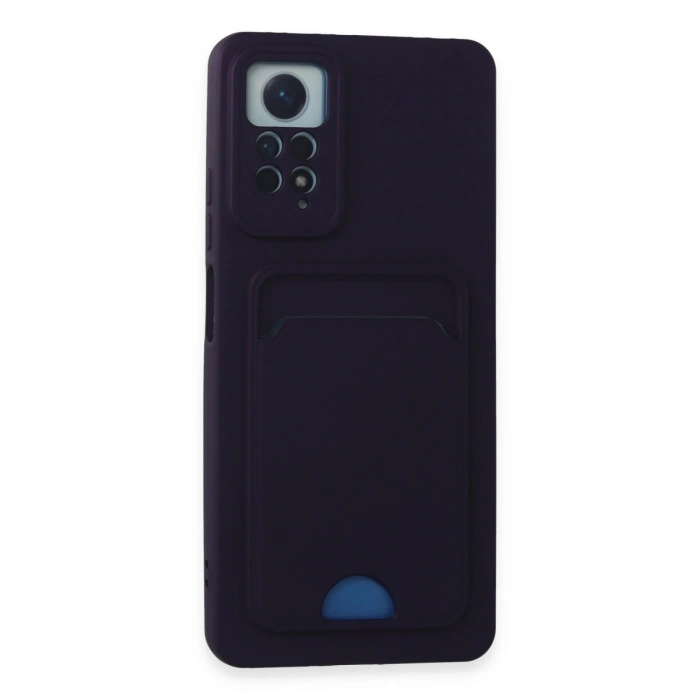 Xiaomi Redmi Note 11 Pro Kılıf Kelvin Kartvizitli Silikon - Derin Mor