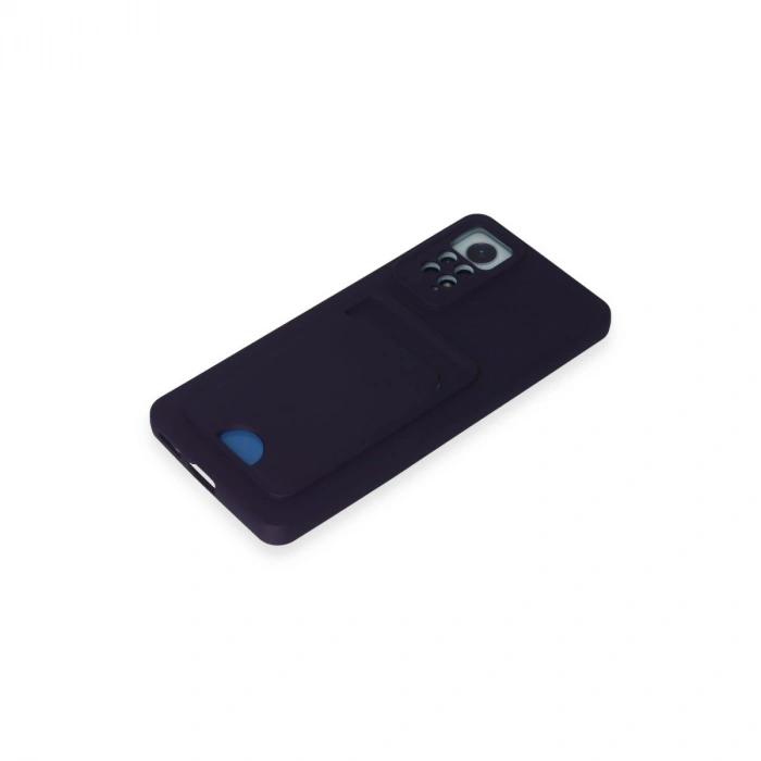 Xiaomi Redmi Note 11 Pro Kılıf Kelvin Kartvizitli Silikon - Derin Mor