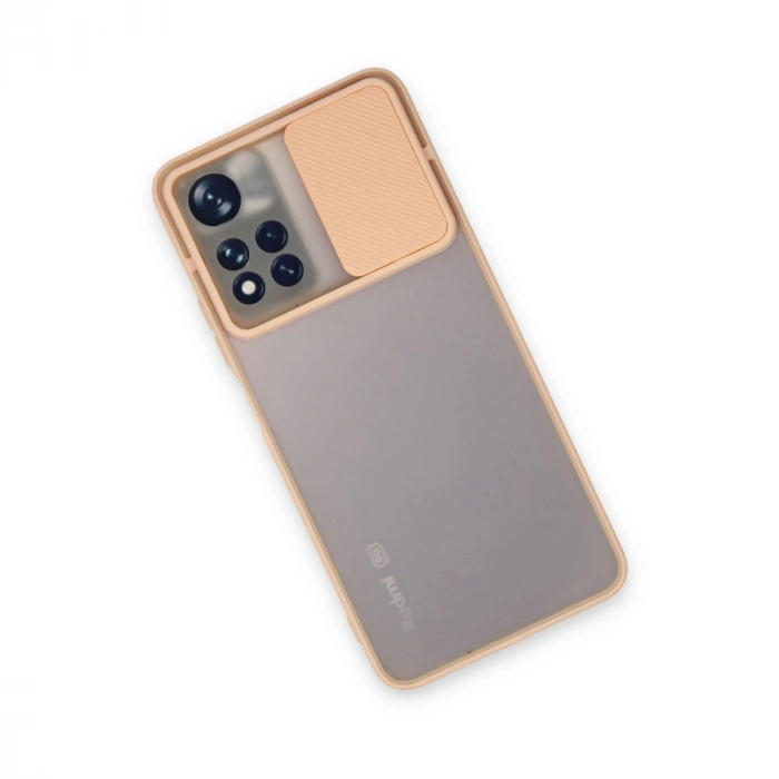 Xiaomi Redmi Note 11 Pro Plus 5g Kılıf Palm Buzlu Kamera Sürgülü Silikon - Pembe