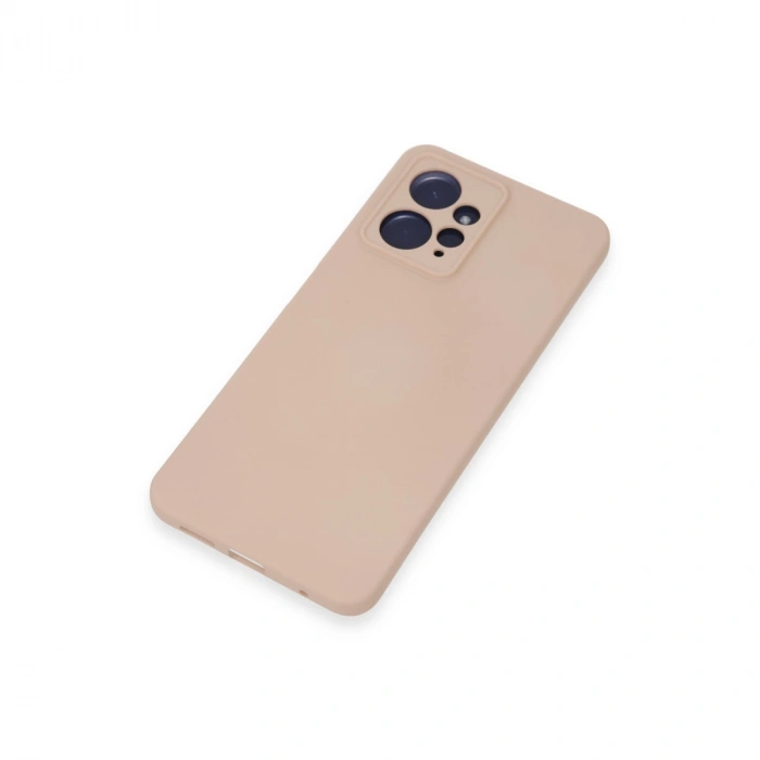 Xiaomi Redmi Note 12 4g Kılıf Nano İçi Kadife Silikon - Pudra