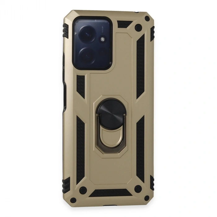 Xiaomi Redmi Note 12 4g Kılıf Sofya Yüzüklü Silikon Kapak - Gold
