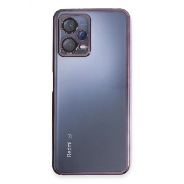 Xiaomi Redmi Note 12 5g Kılıf Razer Lensli Silikon - Mor