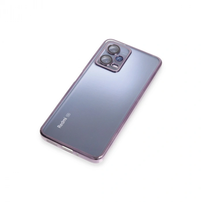 Xiaomi Redmi Note 12 5g Kılıf Razer Lensli Silikon - Mor
