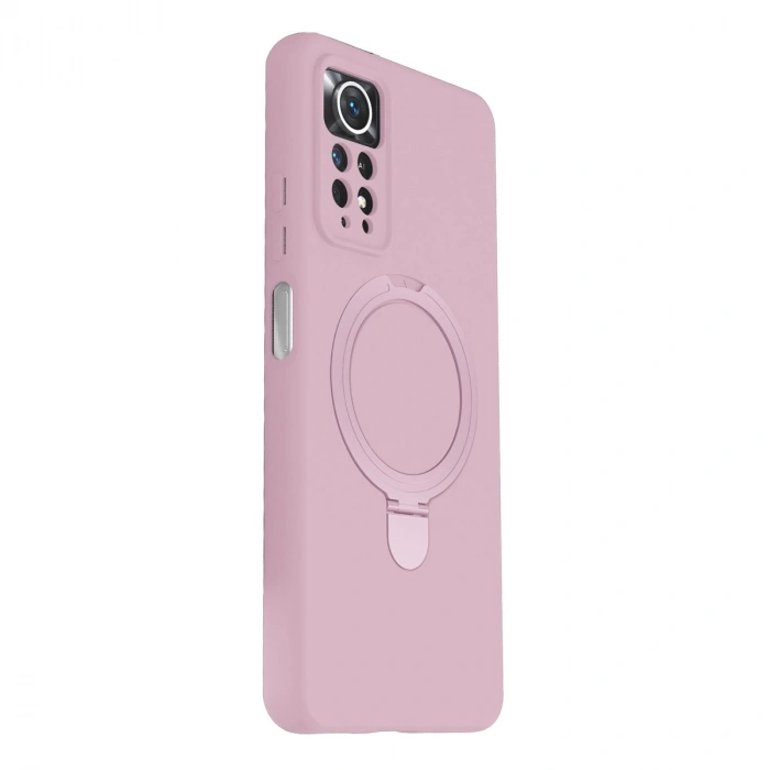 Xiaomi Redmi Note 12 Pro 4g Regal Magsafe Standlı Kapak - Açık Pembe