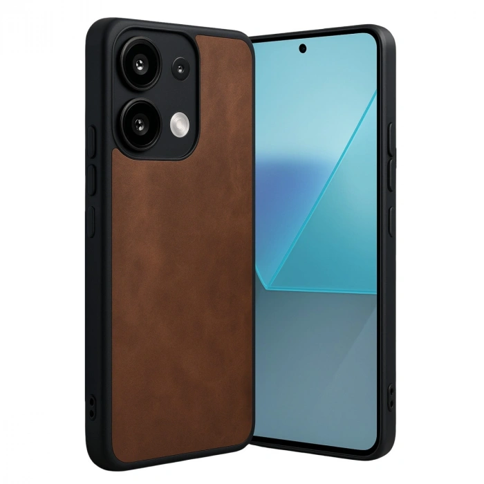 Xiaomi Redmi Note 13 4g Kılıf Aras Deri Kapak - Taba