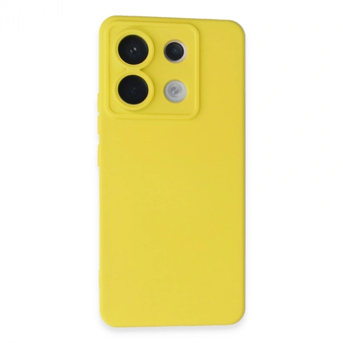 Xiaomi Redmi Note 13 Pro 5g Kılıf Nano İçi Kadife Silikon - Sarı