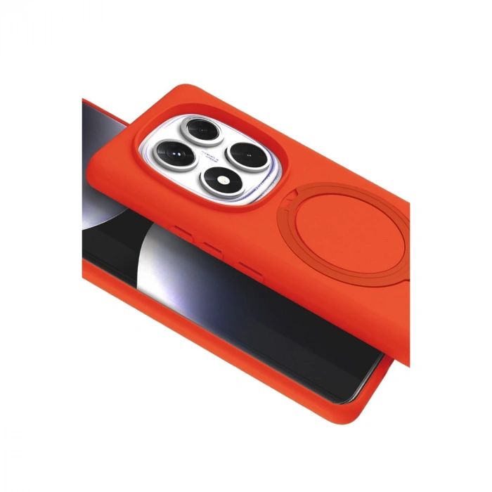 Xiaomi Redmi Note 14 Pro 5g Regal Magsafe Standlı Kapak - Turuncu