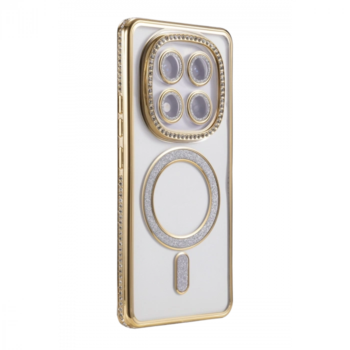 Xiaomi Redmi Note 15 Pro 4g Joke Simli Magneticsafe Kılıf - Gold