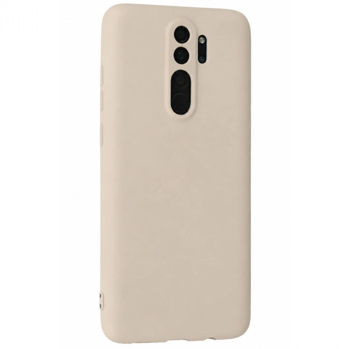 Xiaomi Redmi Note 8 Pro Kılıf First Silikon - Krem