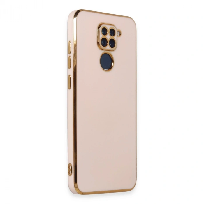 Xiaomi Redmi Note 9 Kılıf Volet Silikon - Pembe