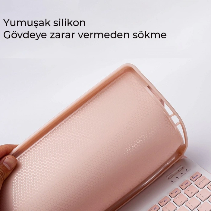 Xiaomi Redmi Pad Se Kılıf Kc01 Smart Klavyeli Tablet Kılıfı - Siyah