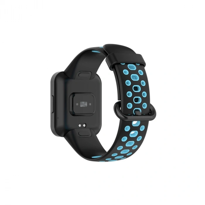 Xiaomi Redmi Watch 2 Spor Delikli Kordon (saat Değildir) - Siyah-mavi