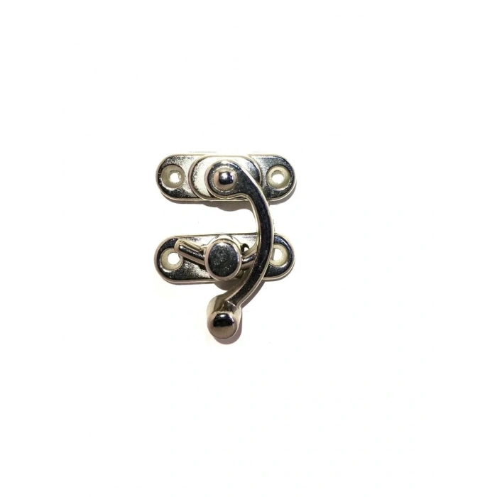 Yay Gözü, Ahşap Kutu Klipsi - Küçük 28x33 Mm, Nikel 1 Adet