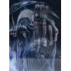 3 Boyutlu Resim  3 Farklı Resim Değişenli Halloween İskelet Tablosu 30x40 Cm
