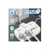 Akım Korumalı 2’li Ayrı Anahtarlı Priz, 2x Priz, 3x Usb, 1x Type-c, 2 Mt Kablo, Hızlı Şarj