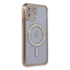 Apple İphone 11 Kılıf Joke Simli Magneticsafe Kılıf - Gold