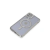 Apple İphone 11 Kılıf Joke Simli Magneticsafe Kılıf - Gümüş
