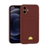 Apple İphone 11 Kılıf Kelvin Kartvizitli Silikon - Bordo
