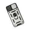 Apple İphone 11 Pro Kılıf Pars Lens Yüzüklü Silikon - Gümüş