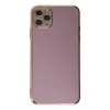 Apple İphone 11 Pro Max Kılıf Volet Silikon - Mor