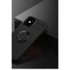 Apple İphone 12 Mini Kılıf Range Yüzüklü Silikon - Siyah