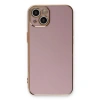 Apple İphone 13 Kılıf Volet Silikon - Mor