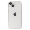 Apple İphone 14 Kılıf Luko Lens Silikon - Gümüş