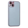 Apple İphone 14 Plus Kılıf Coco Deri Silikon Kapak - Sky Blue