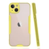 Apple İphone 14 Plus Kılıf Platin Silikon - Sarı