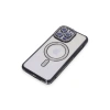 Apple İphone 14 Pro Kılıf Joke Simli Magneticsafe Kılıf - Siyah
