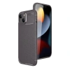 Apple İphone 15 Kılıf Auto Focus Karbon Kapak - Gri