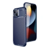 Apple İphone 15 Kılıf Auto Focus Karbon Kapak - Lacivert