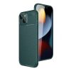 Apple İphone 15 Kılıf Auto Focus Karbon Kapak - Yeşil