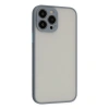 Apple İphone 15 Pro Kılıf Montreal Silikon Kapak - Gri