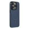 Apple İphone 15 Pro Max Kılıf Anka Pc Magneticsafe Sert Metal Kapak - Lacivert
