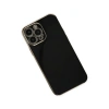 Apple İphone 15 Pro Max Kılıf Volet Silikon - Siyah