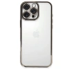 Apple İphone 16 Pro Kılıf Razer Lensli Silikon - Titanyum Gri