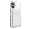 Apple İphone 17 Kart Şeffaf Silikon - Şeffaf