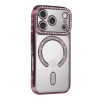 Apple İphone 17 Pro Joke Simli Magneticsafe Kılıf - Pembe