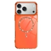 Apple İphone 17 Pro Max Live Diamond Magsafe Kapak - Turuncu